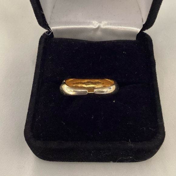 Gold-tone rope ring - adjustable - Picture 2 of 4